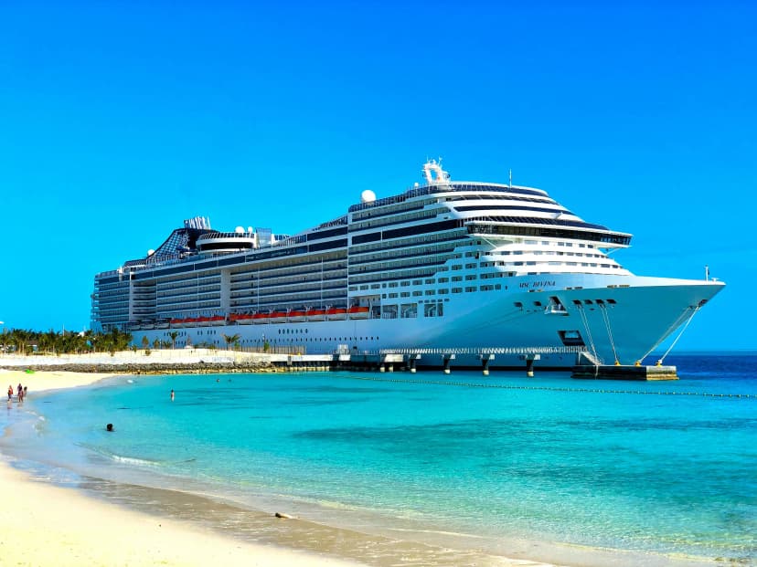 Carnival cruise ship sailing at sunset, symbolizing the new Carnival Rewards program
