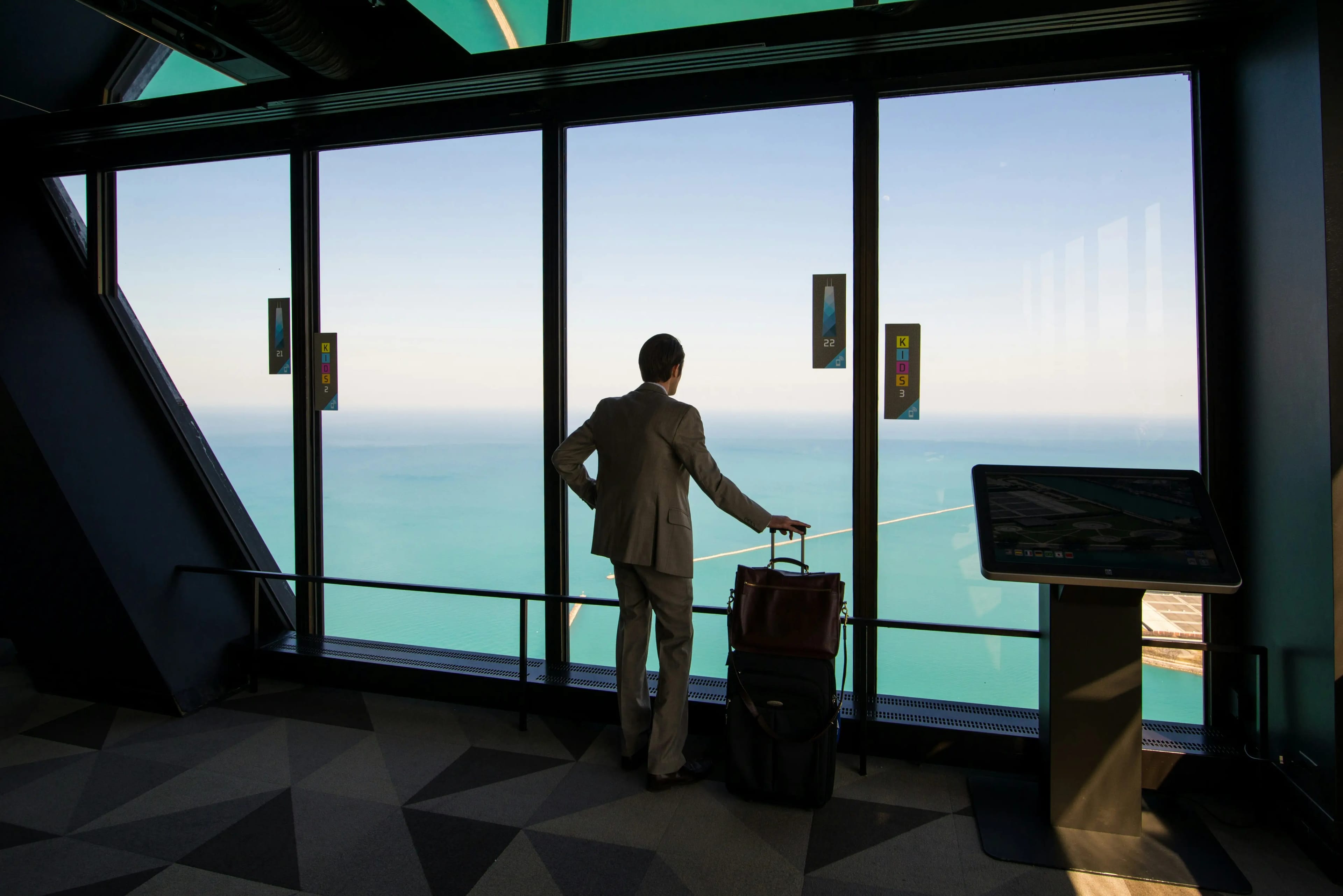 Business people planning travel