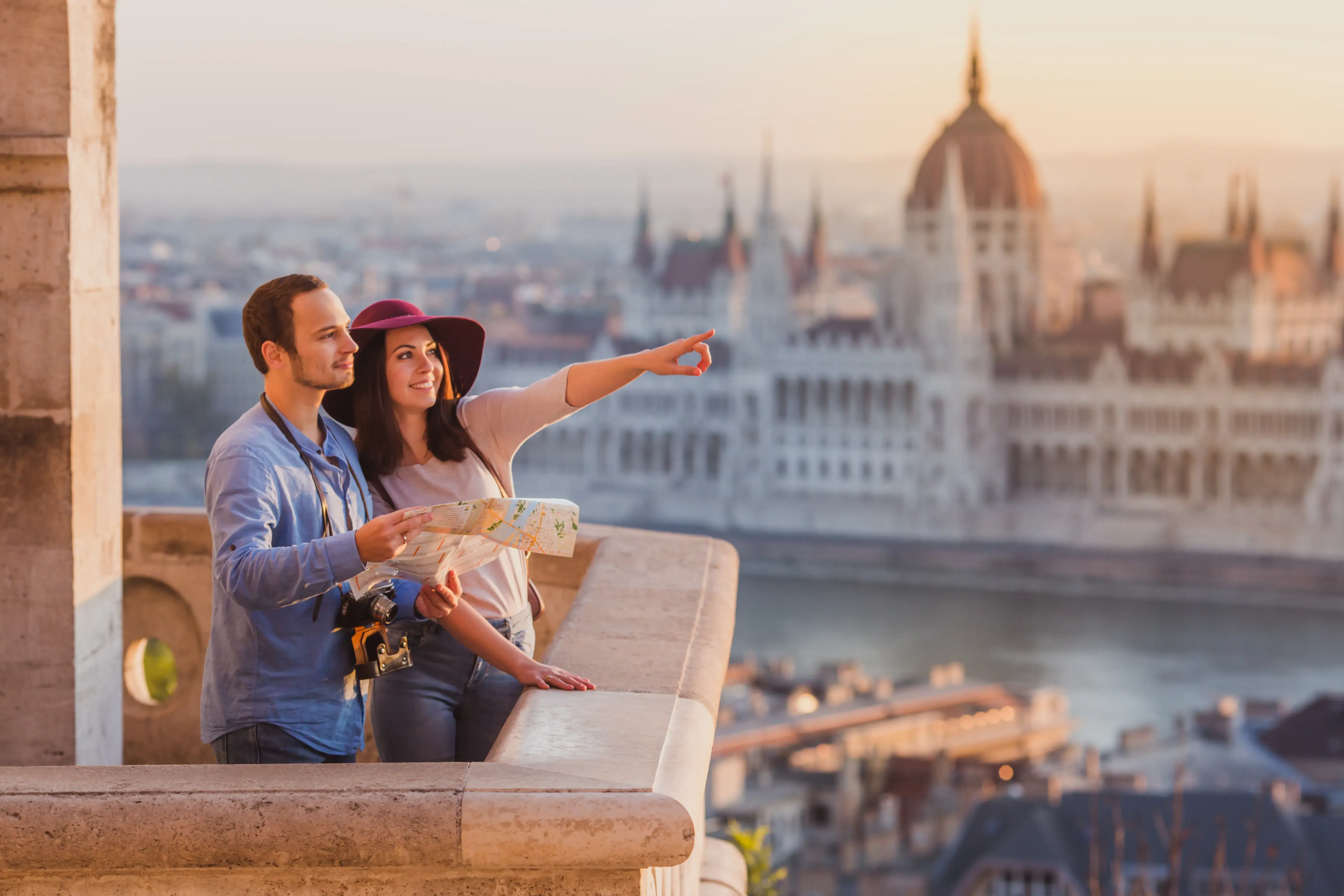 Scenic travel background representing adventure